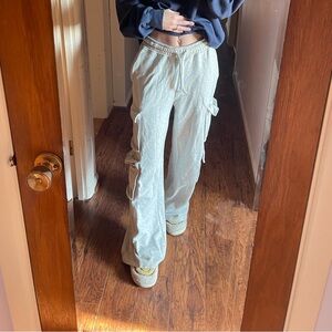 Casual Gray Women's Cargo SweatPants